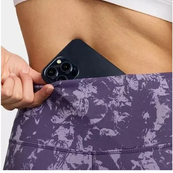 EUC Nike Dri Fit 7/8 purple high waisted leggings - Picture 5 of 12